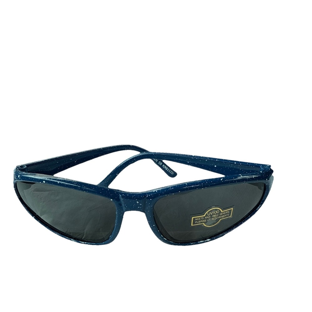 Stiegl sunglasses Light Blue frames with sparkles.